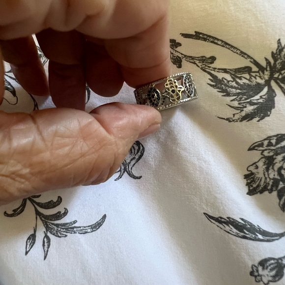 Silver tone evil eye ring - Picture 6 of 6